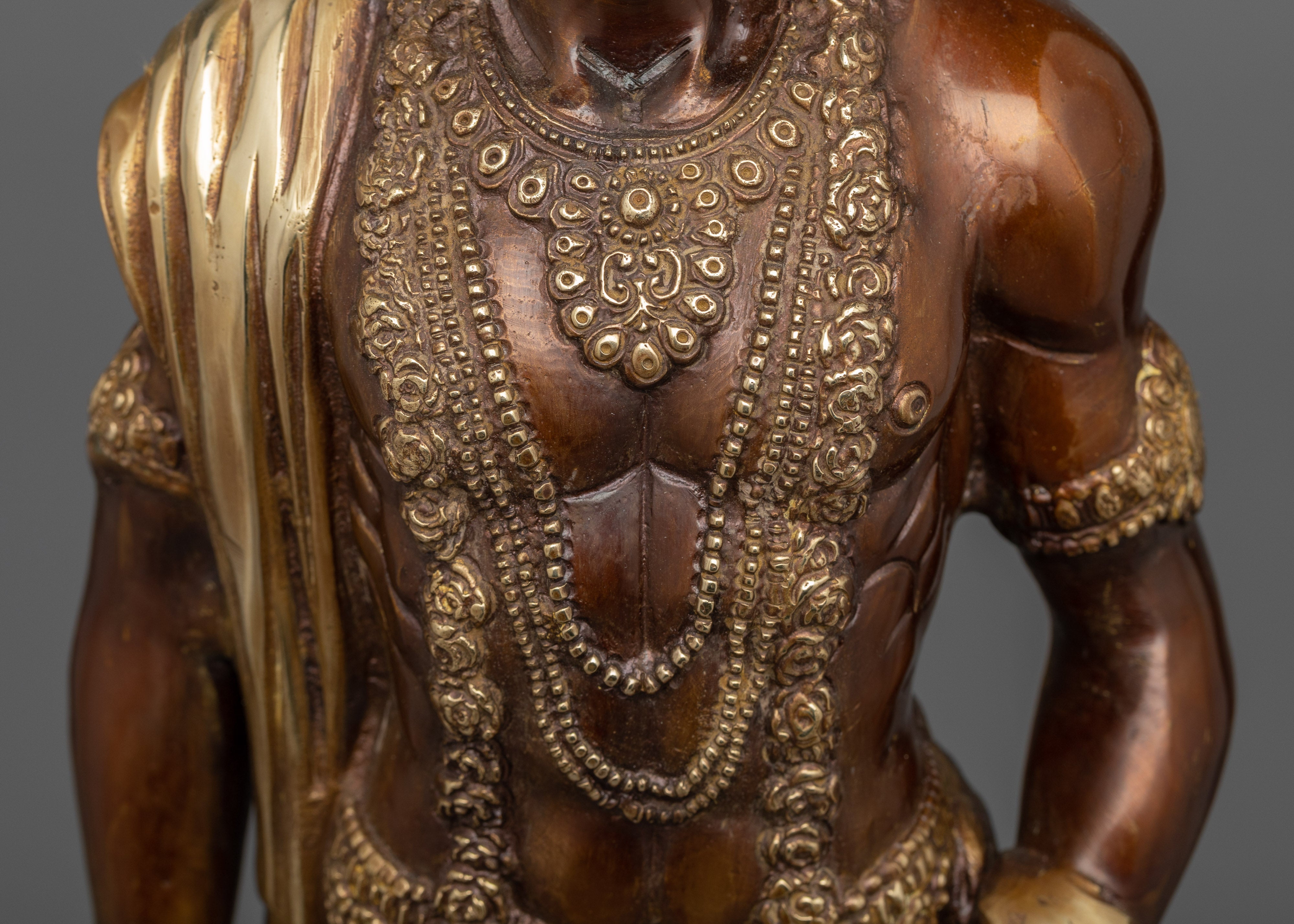 Divine Hanuman Ji Statue | Handcrafted Brass Body for Spiritual Bliss