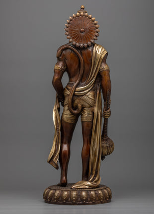 Divine Hanuman Ji Statue | Handcrafted Brass Body for Spiritual Bliss