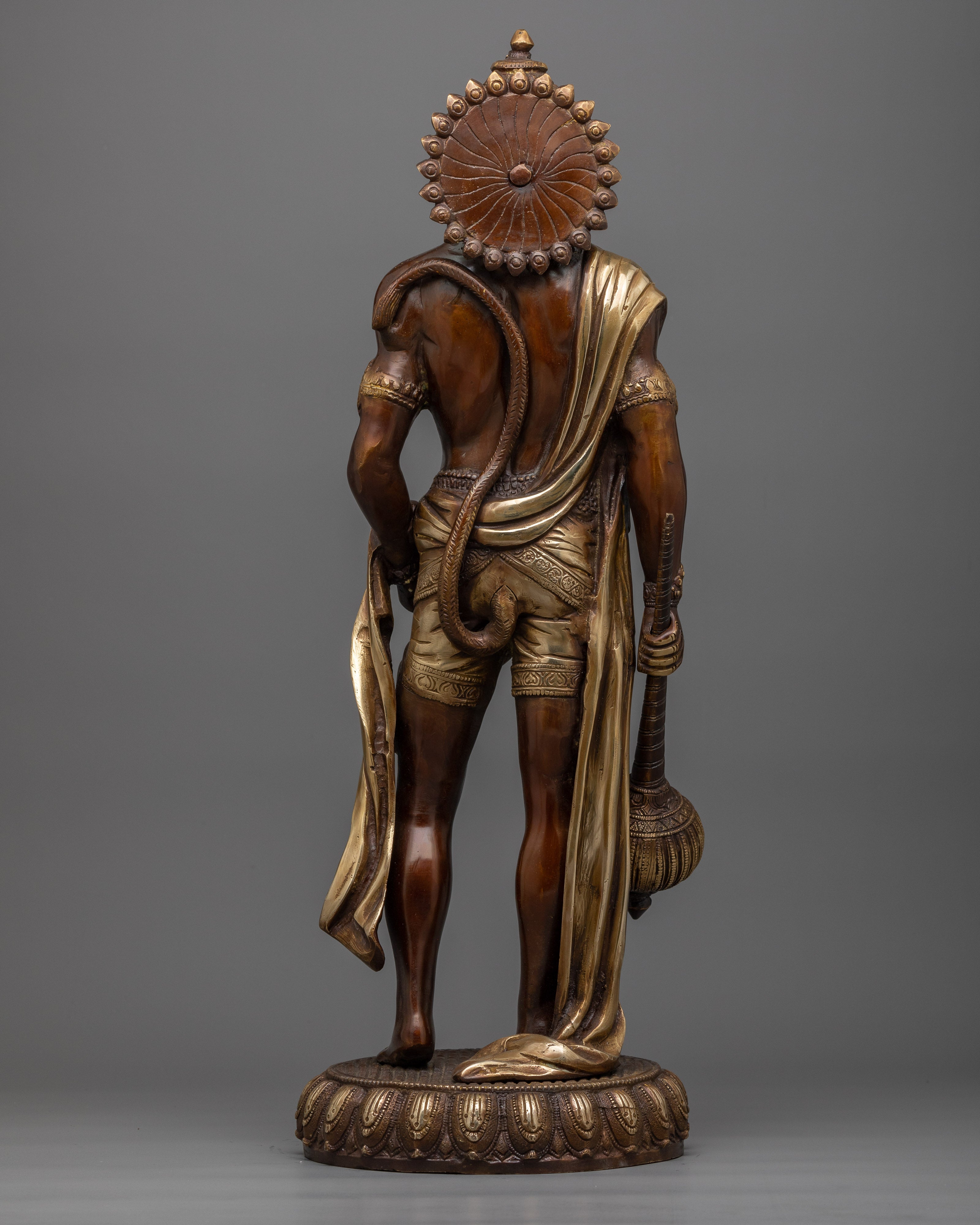 Divine Hanuman Ji Statue | Handcrafted Brass Body for Spiritual Bliss