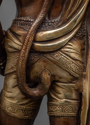 Divine Hanuman Ji Statue | Handcrafted Brass Body for Spiritual Bliss