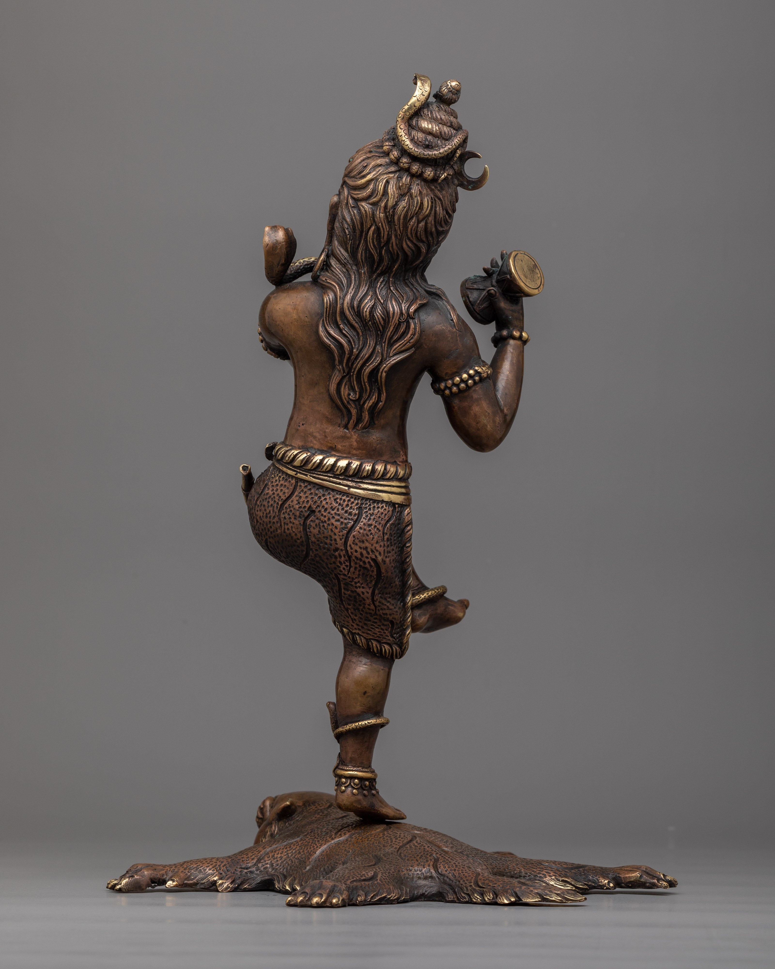 Shiva Tandava Dance Statue | Exquisite Handcrafted Brass Body for Divine Décor
