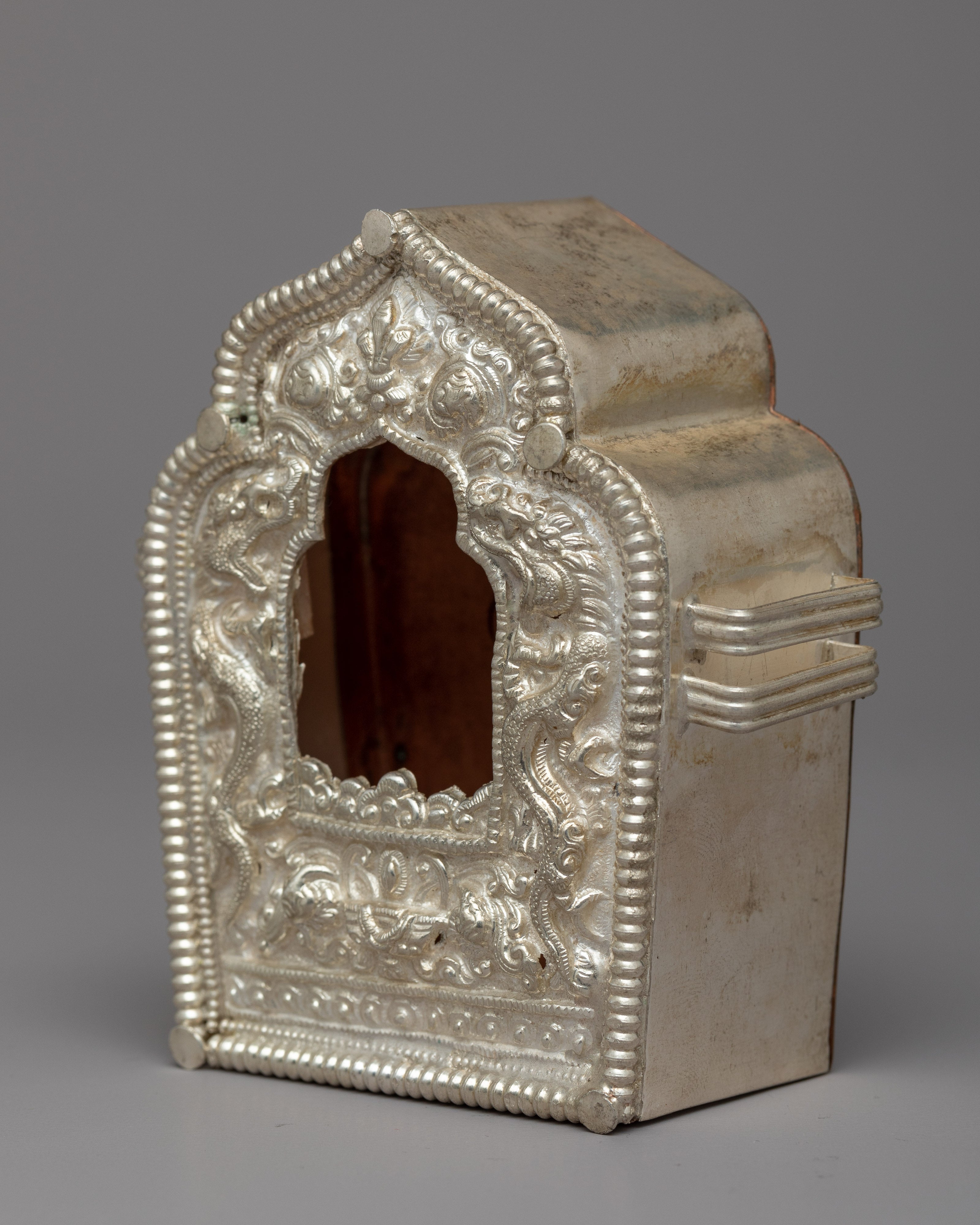Tibetan Ghau Amulet | Handcrafted Silver Body