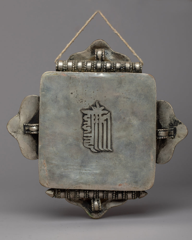 Tibetan Prayer Box Pendant | Exquisite Handcrafted Ghau on Copper