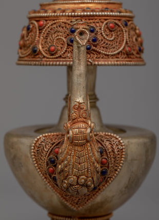 Tibetan Karuwa Bhumba | Stunning Copper Body with 24k Gold Plated Finish