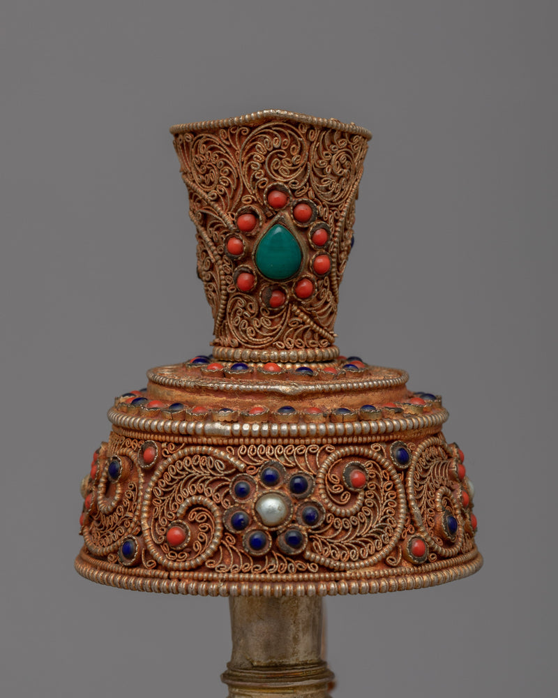 Tibetan Karuwa Bhumba | Stunning Copper Body with 24k Gold Plated Finish