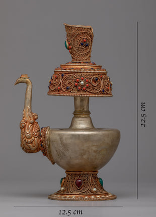Tibetan Karuwa Bhumba | Stunning Copper Body with 24k Gold Plated Finish