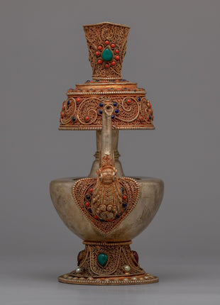 Tibetan Karuwa Bhumba | Stunning Copper Body with 24k Gold Plated Finish