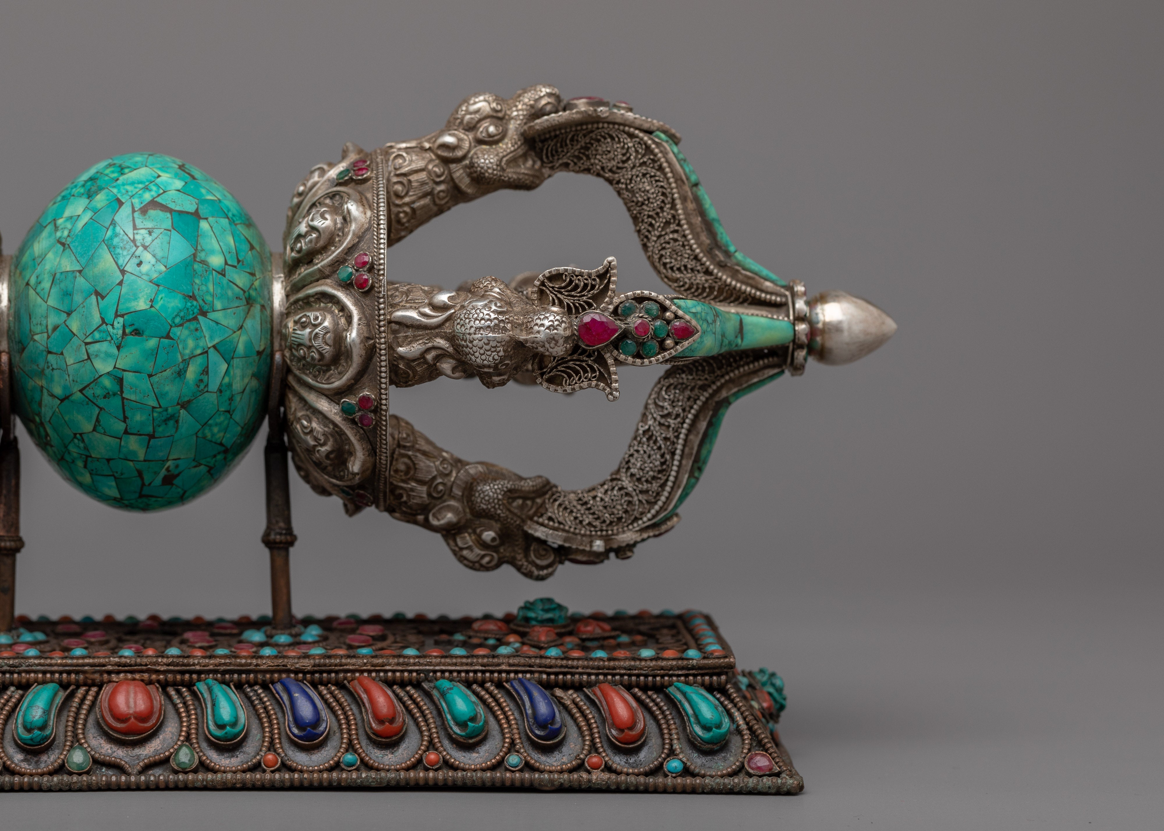 Vajra Thunderbolt | Handmade Silver Vajra for Powerful Energies