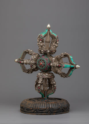 Vishwo Vajra with Stand | Unique and Exquisite Spiritual Décor