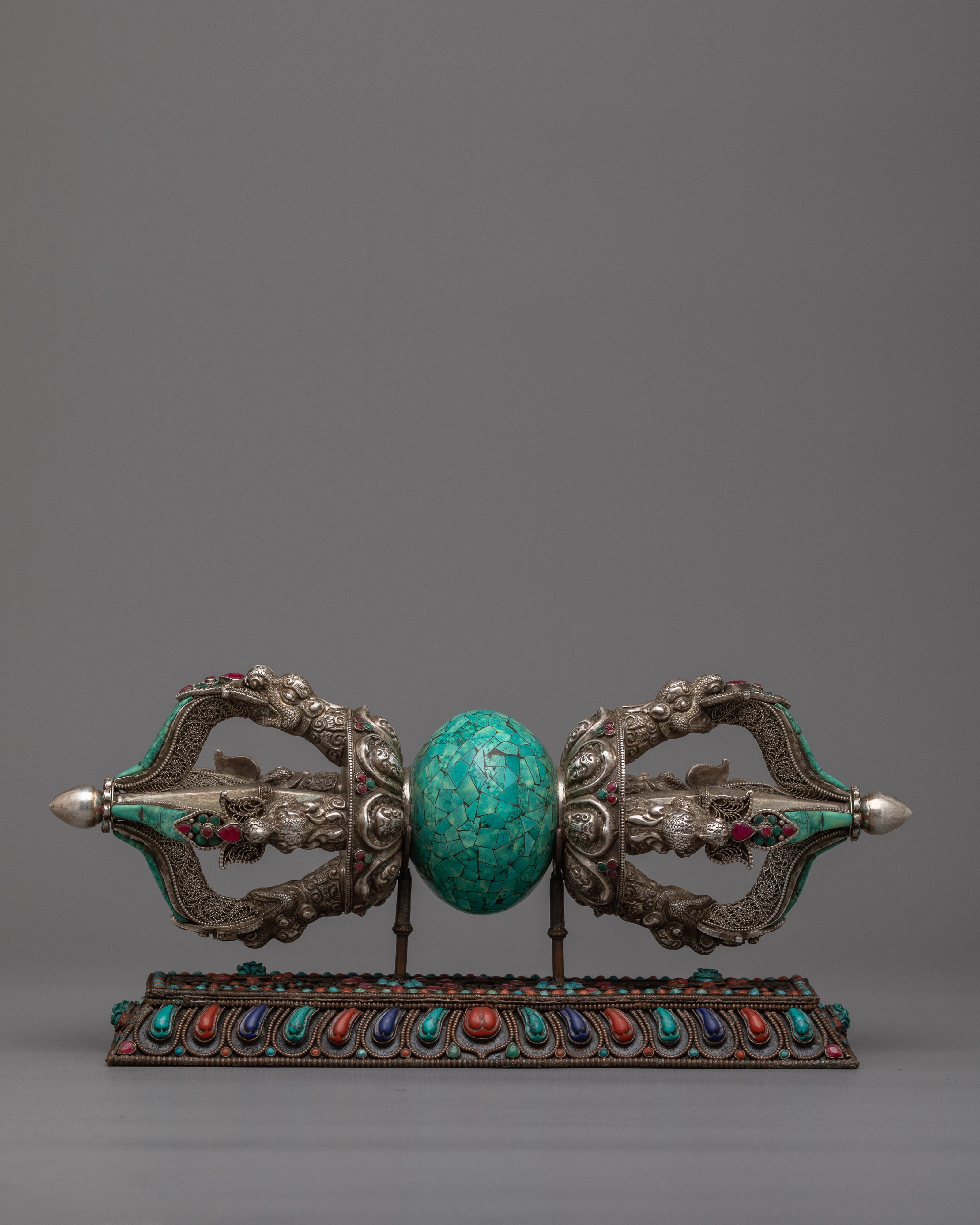 Phurba, Vajra, and Double Vajra Rituals Set | Handmade on Silver