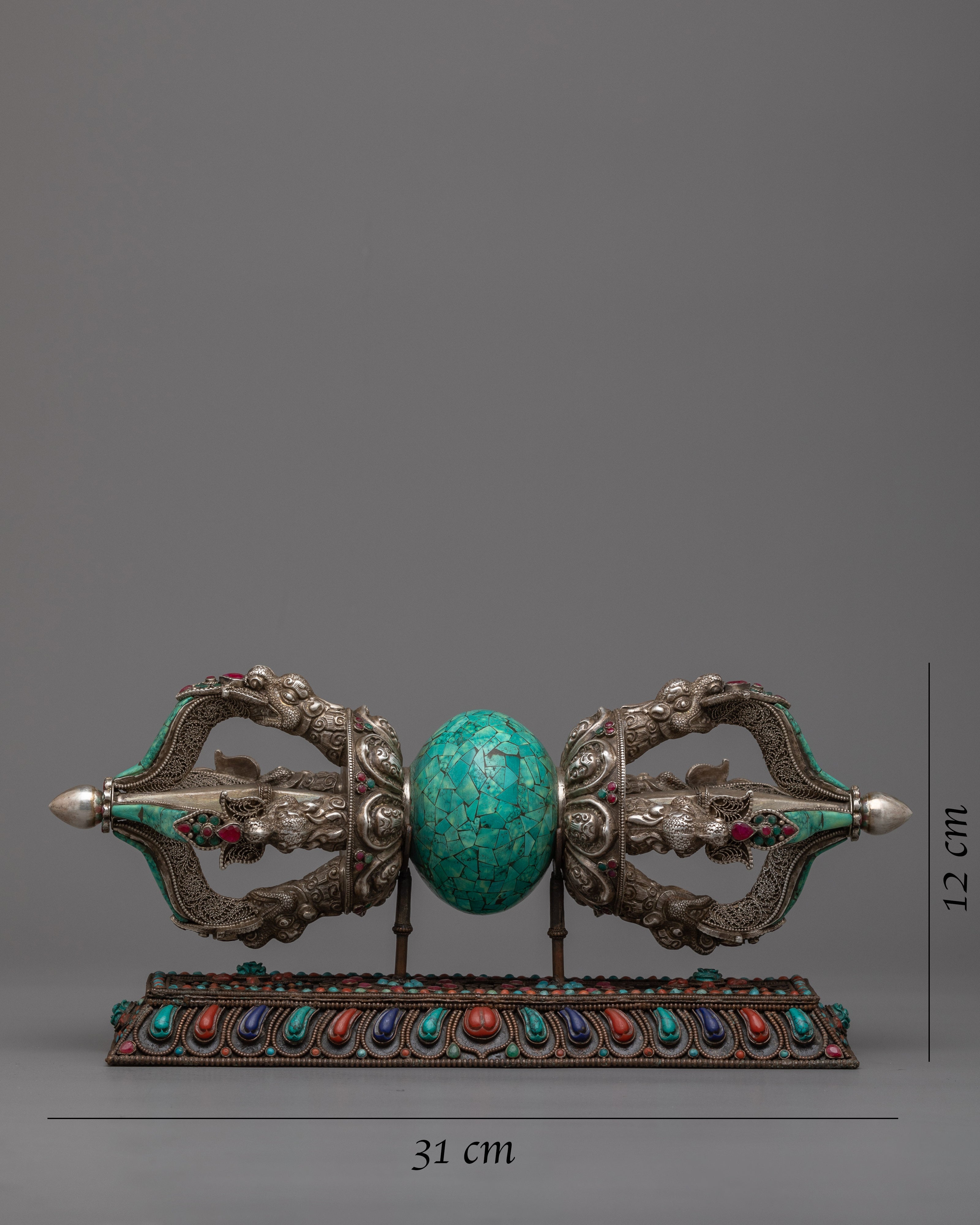 Phurba, Vajra, and Double Vajra Rituals Set | Handmade on Silver