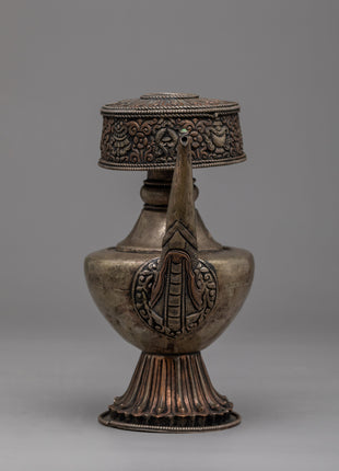 Nepali Silver Karuwa | Copper Body with Silver Plating"