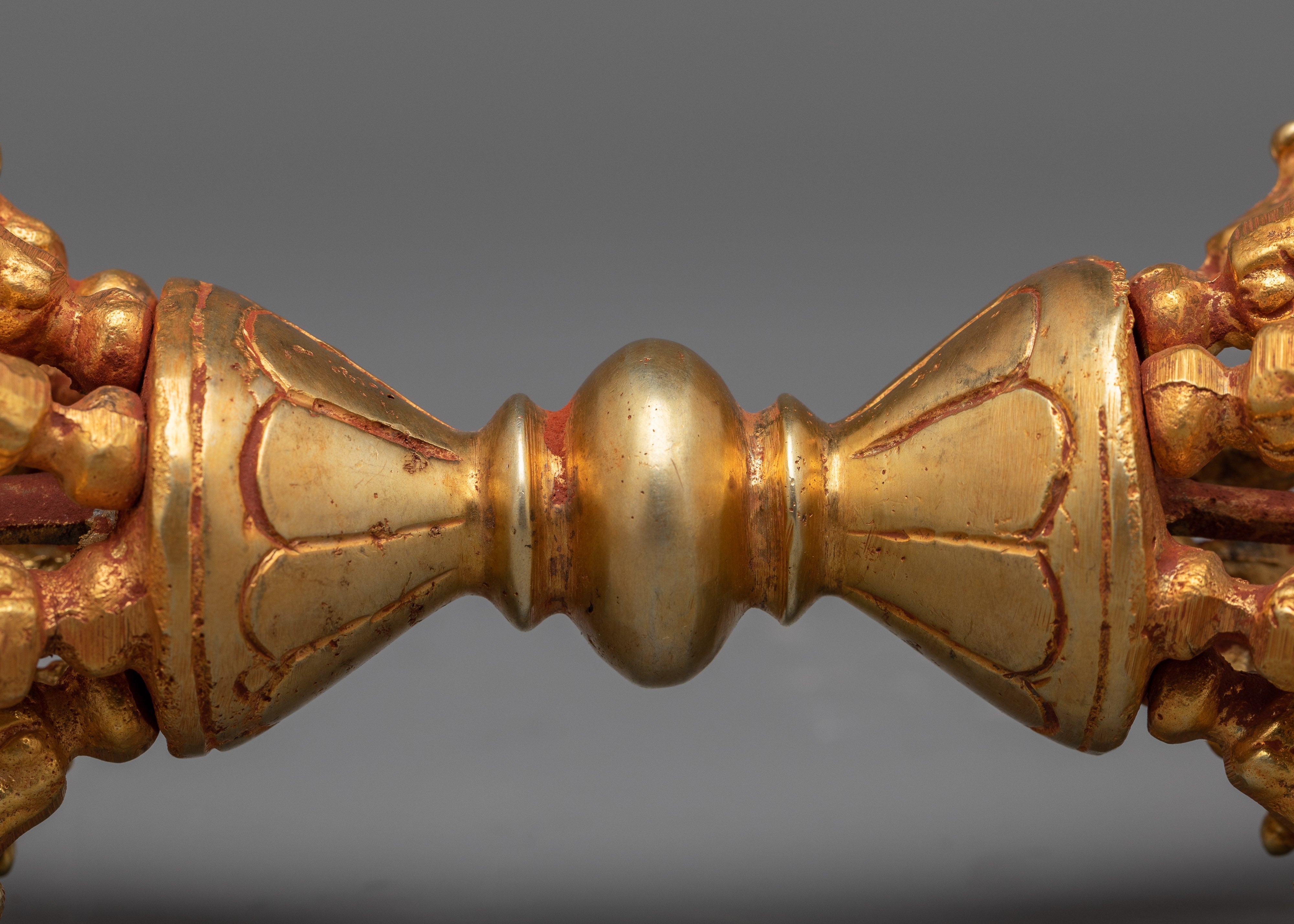 Exquisite 24k Gold Plated Vajra Buddha | Handcrafted Copper Masterpiece