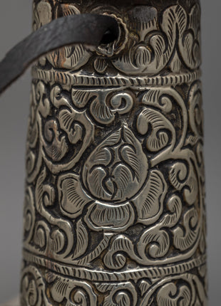 Exquisite Antique Carved Stamp | Handcrafted White Metal Collectible