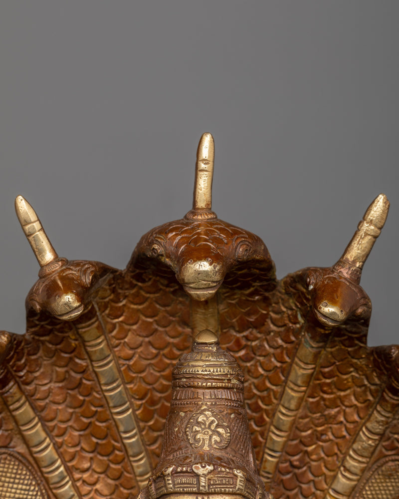 Brass Vishnu Statue | Captivating Brass Sculpture of Bishnu