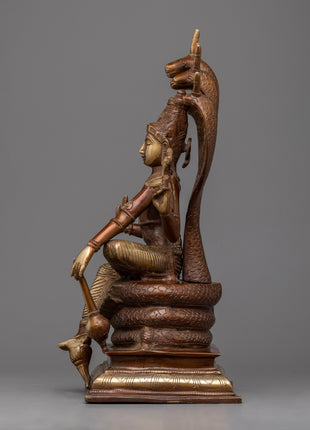 Brass Vishnu Statue | Captivating Brass Sculpture of Bishnu