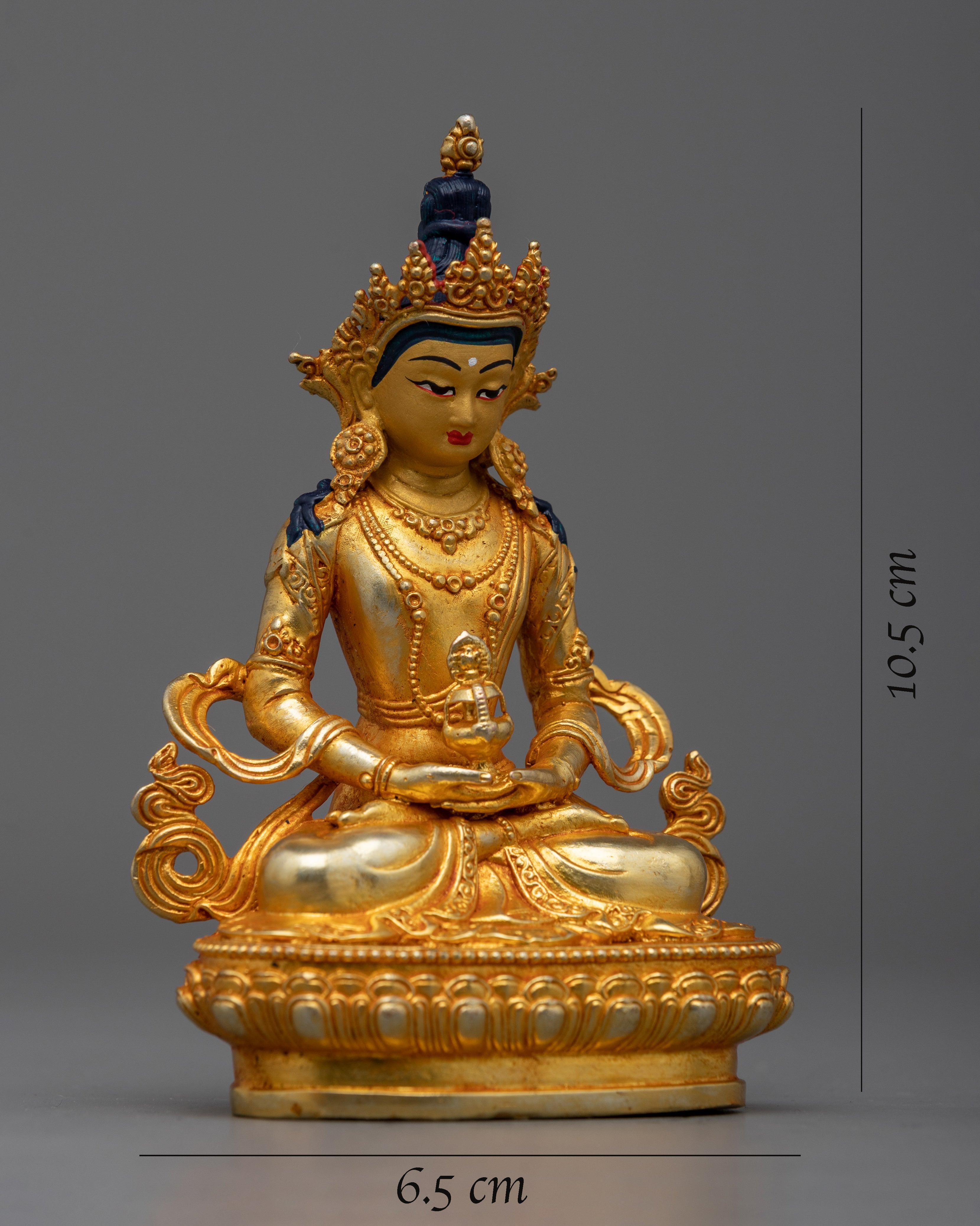 Embrace the Divine Blessings of Amitayus | A Sacred Buddhist Copper Statue