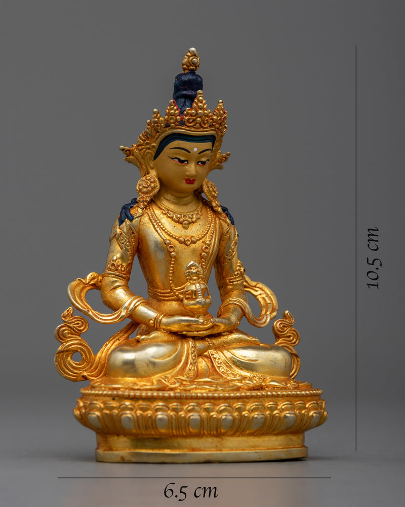 Embrace the Divine Blessings of Amitayus | A Sacred Buddhist Copper Statue