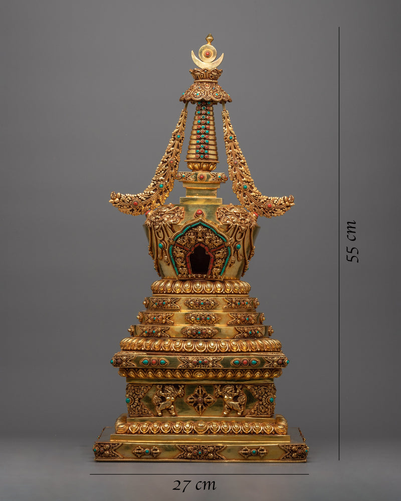 Handcrafted Tibetan Stupa | Embrace Sacred Tradition