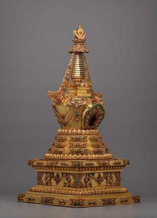 Handcrafted Tibetan Stupa | Embrace Sacred Tradition