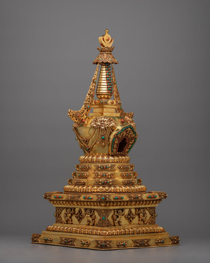 Handcrafted Tibetan Stupa | Embrace Sacred Tradition