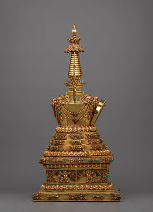 Handcrafted Tibetan Stupa | Embrace Sacred Tradition