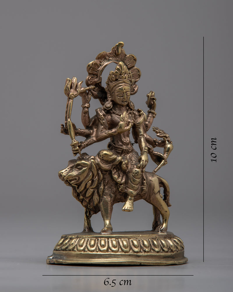 Handmade Brass Devi Durga Statue | Exquisite Goddess Sculpture
