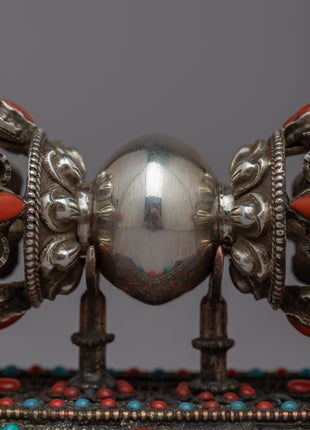 Handcrafted Vajra. Thunderbolt | Exquisite Silver Creation