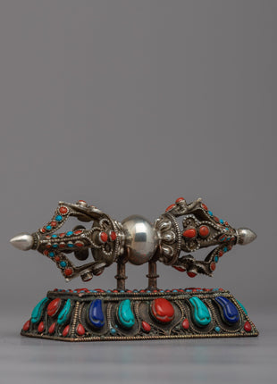 Handcrafted Vajra. Thunderbolt | Exquisite Silver Creation