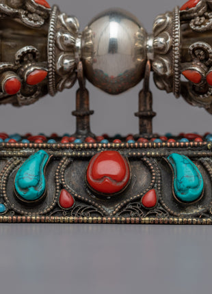 Handcrafted Vajra. Thunderbolt | Exquisite Silver Creation
