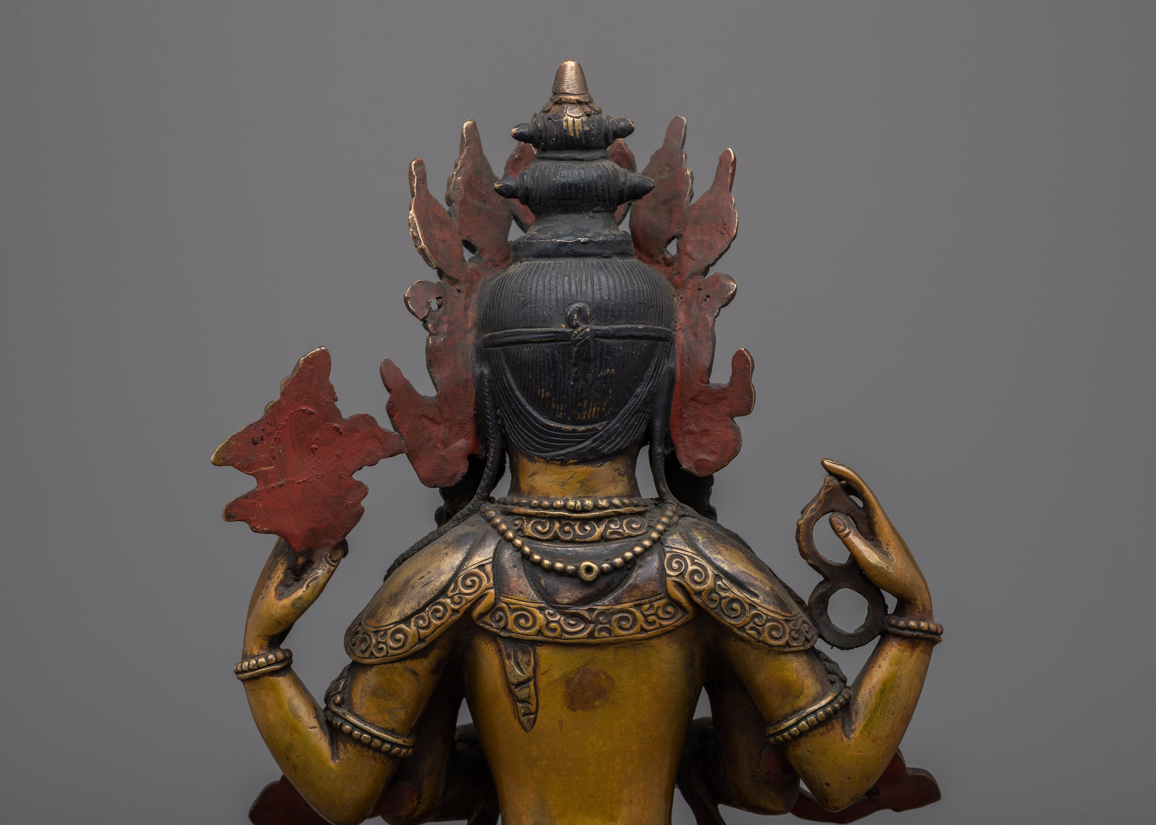 Handcrafted Chenresig Bodhisattva Statue | Embrace Serenity with this Beautiful Buddhist Sculpture