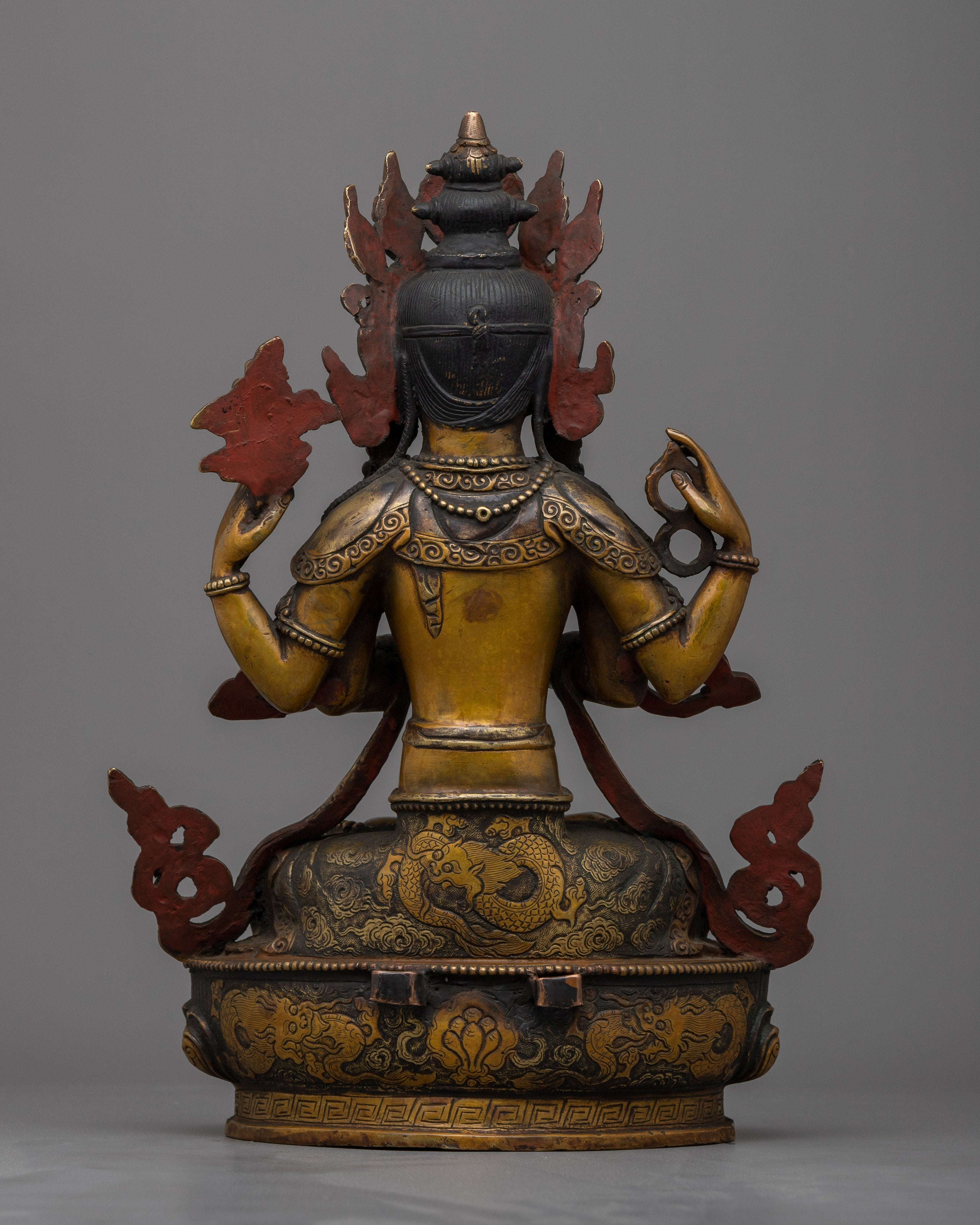Handcrafted Chenresig Bodhisattva Statue | Embrace Serenity with this Beautiful Buddhist Sculpture