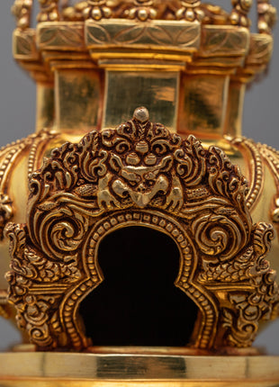 Buddhist Stupa Statue | Sacred Symbol of Enlightenment
