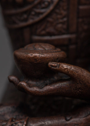 Copper Meditation Shakyamuni Buddha Statue | Peaceful and Tranquil Home Decor Accent