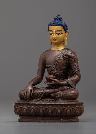 Copper Meditation Shakyamuni Buddha Statue | Peaceful and Tranquil Home Decor Accent