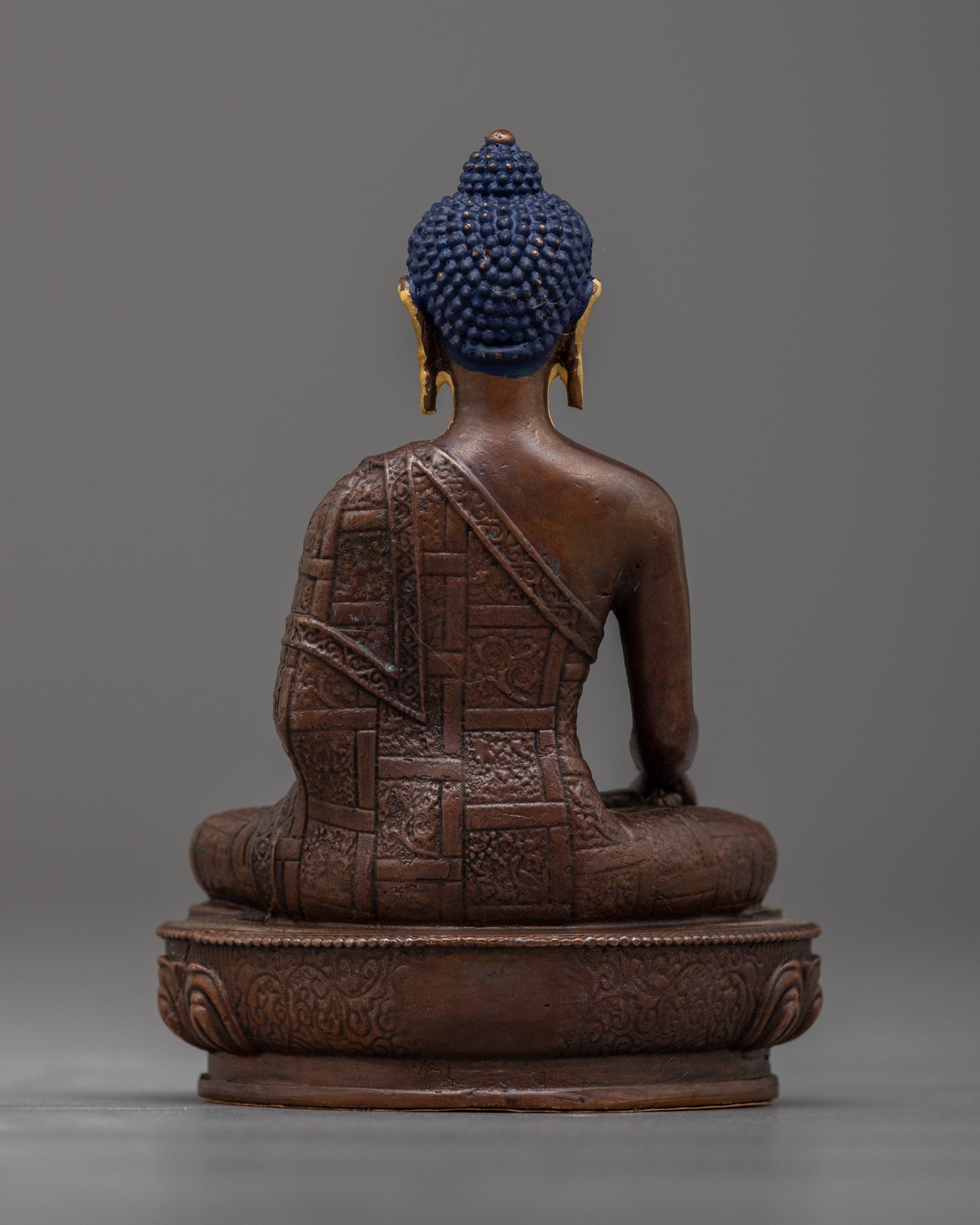 Copper Meditation Shakyamuni Buddha Statue | Peaceful and Tranquil Home Decor Accent