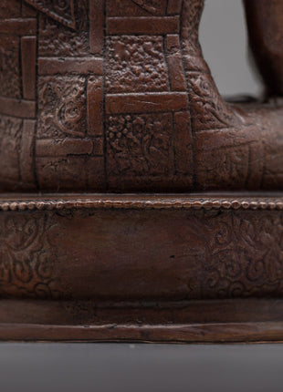 Copper Meditation Shakyamuni Buddha Statue | Peaceful and Tranquil Home Decor Accent