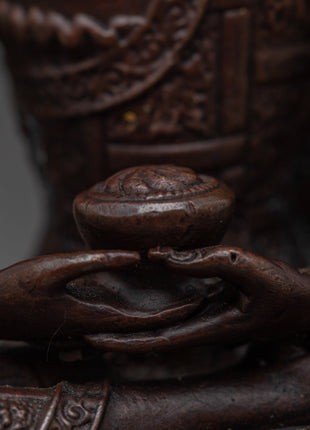 Small Amitabha Buddha Statue | Compact Tranquility Statuette