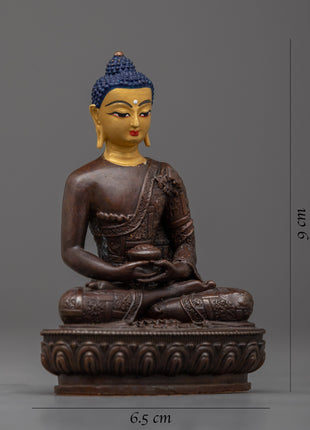 Small Amitabha Buddha Statue | Compact Tranquility Statuette