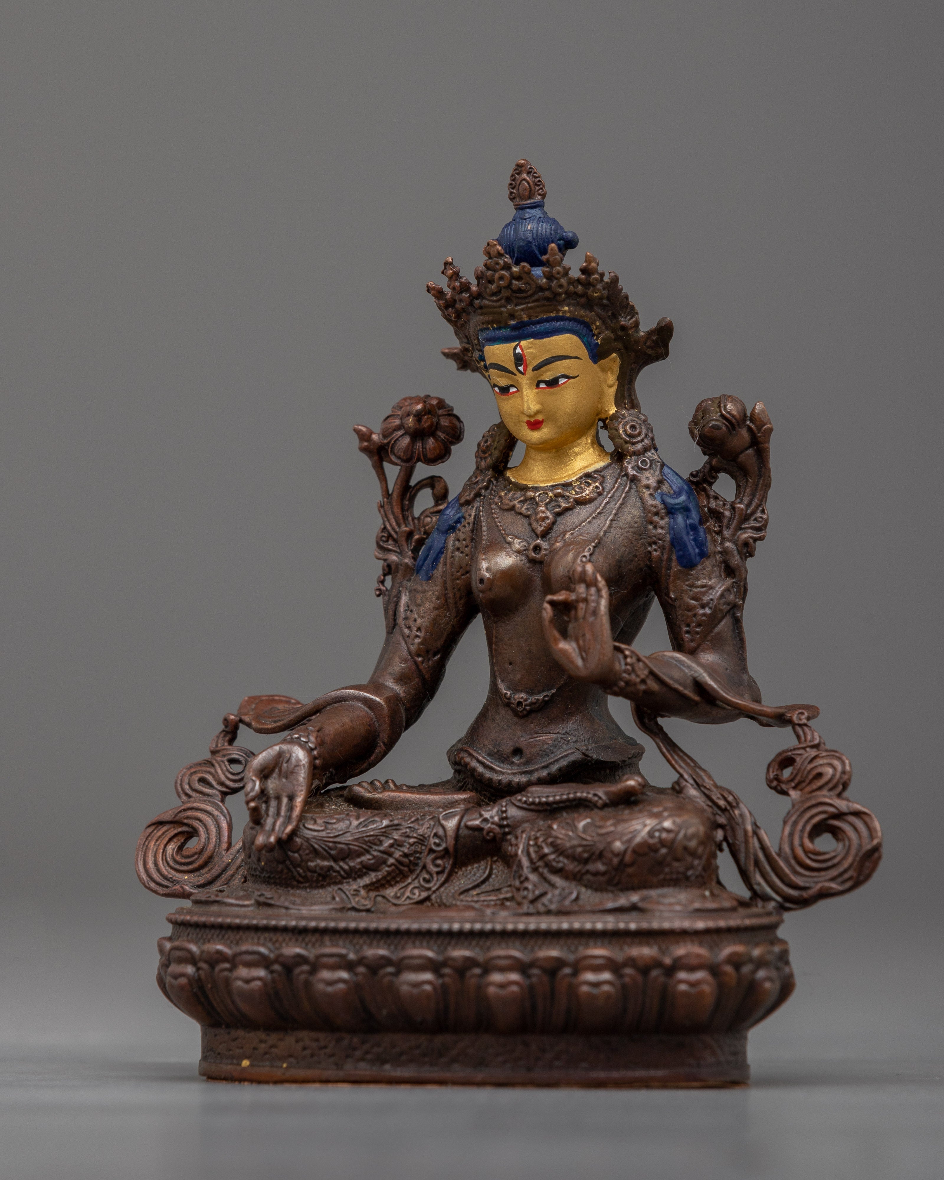 White Tara Figurine | Machine Crafted Buddhist Statue for Home Altar