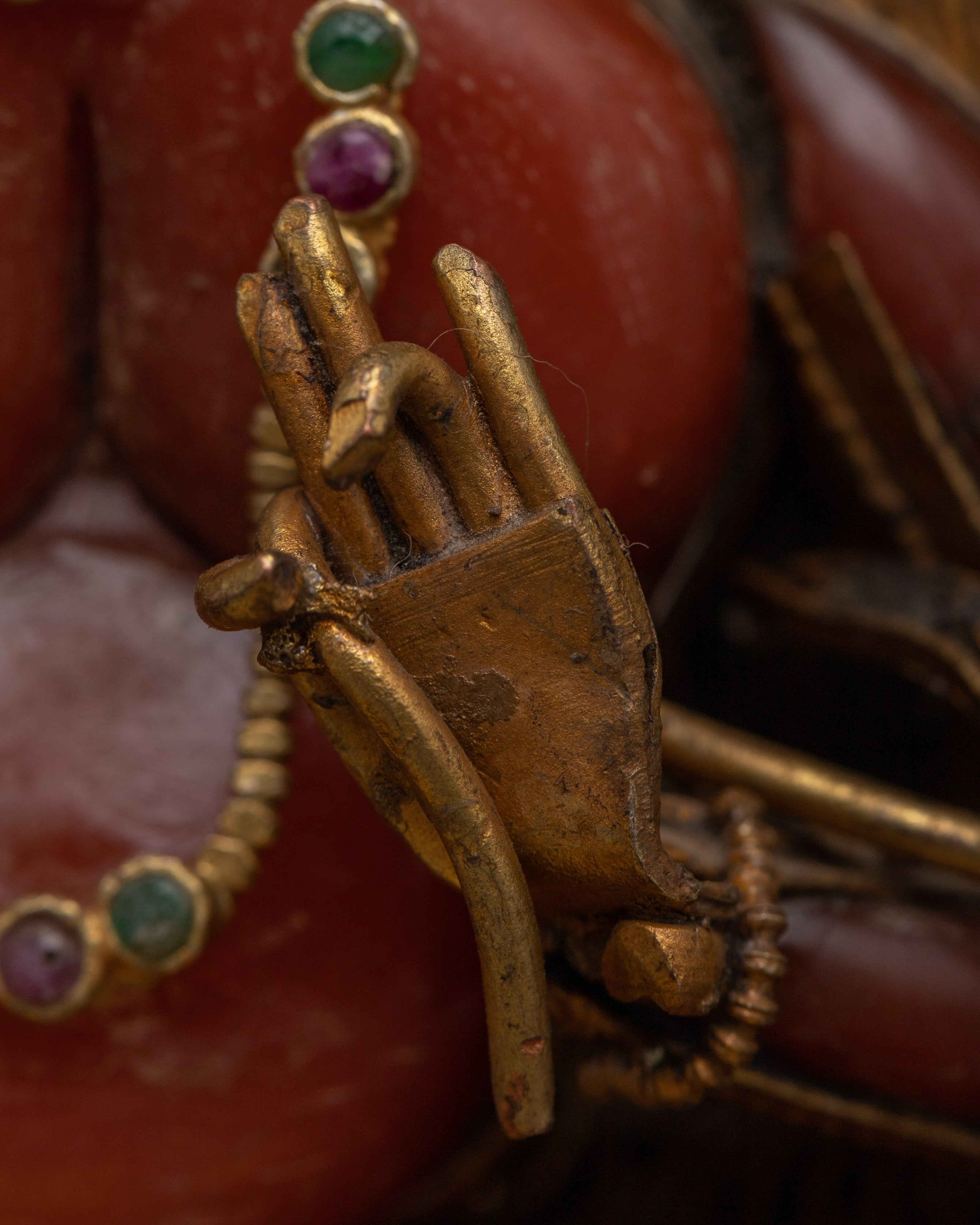 Manjushri Buddha Statue | Handcrafted and 24k Gold Plated