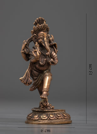 Divine Copper Ganesha God Statue | Symbol of Blessings and Prosperity