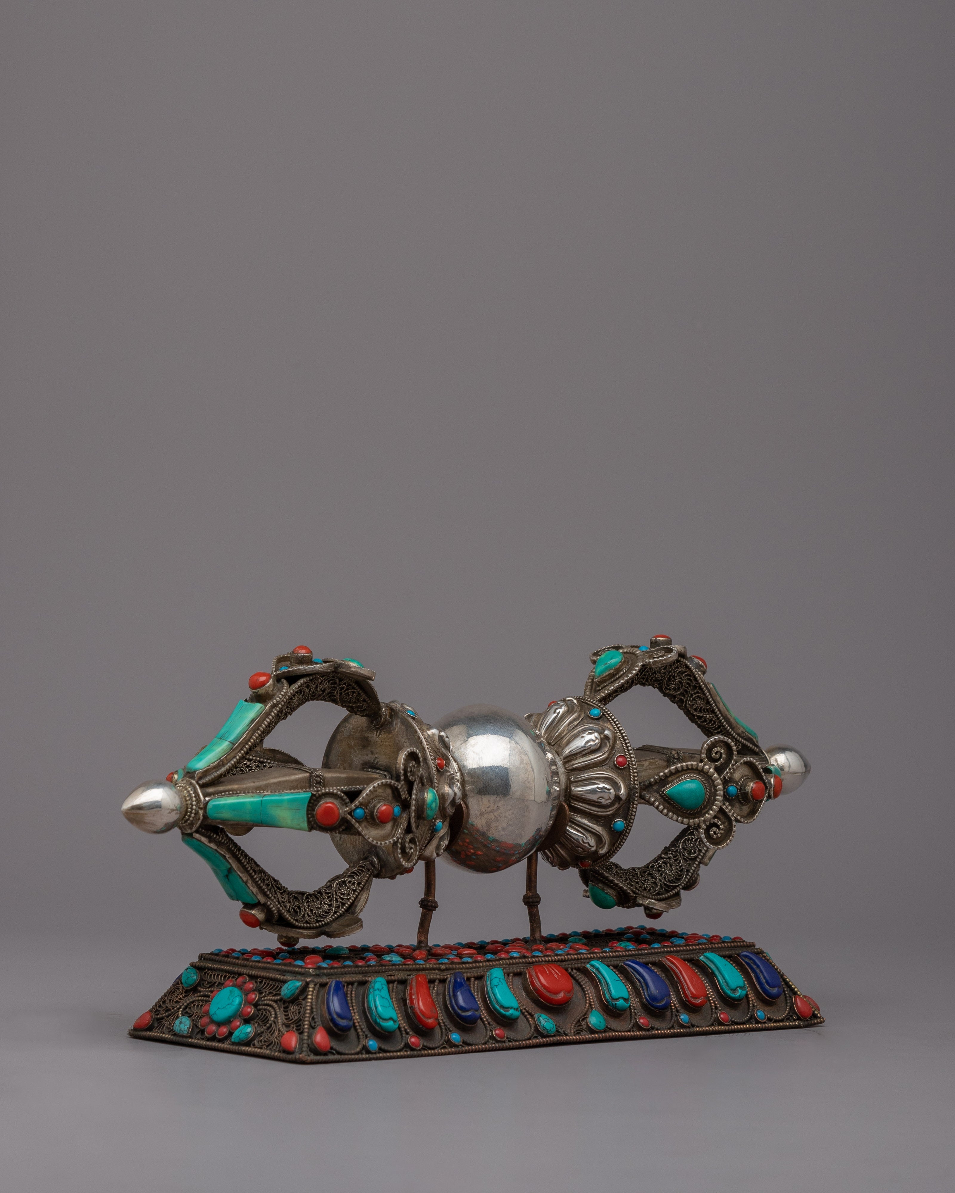 Dorje Tibetan | Handmade Silver Amulet for Spiritual Protection