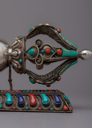 Dorje Tibetan | Handmade Silver Amulet for Spiritual Protection
