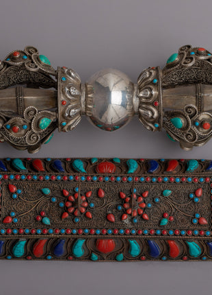 Dorje Tibetan | Handmade Silver Amulet for Spiritual Protection