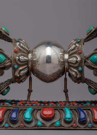 Dorje Tibetan | Handmade Silver Amulet for Spiritual Protection