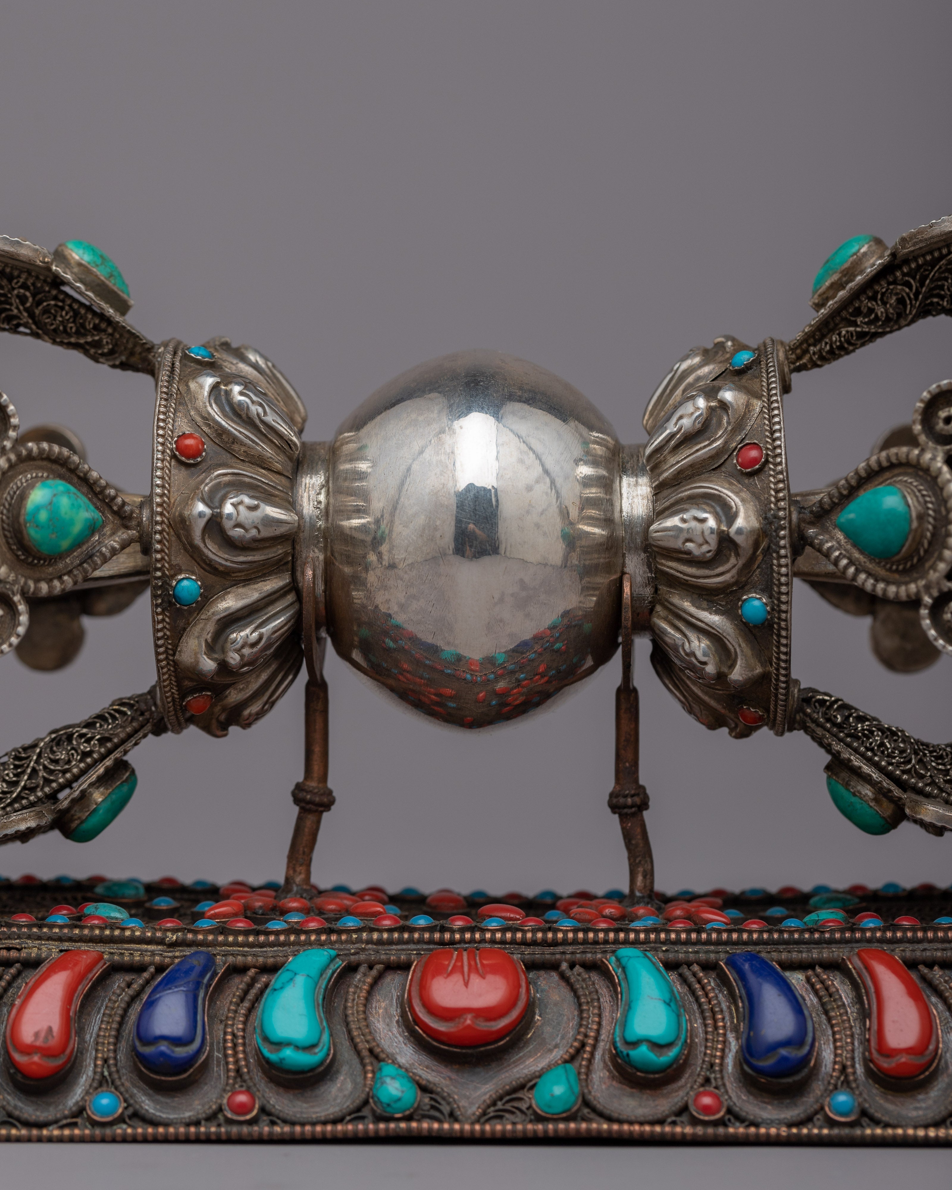 Dorje Tibetan | Handmade Silver Amulet for Spiritual Protection