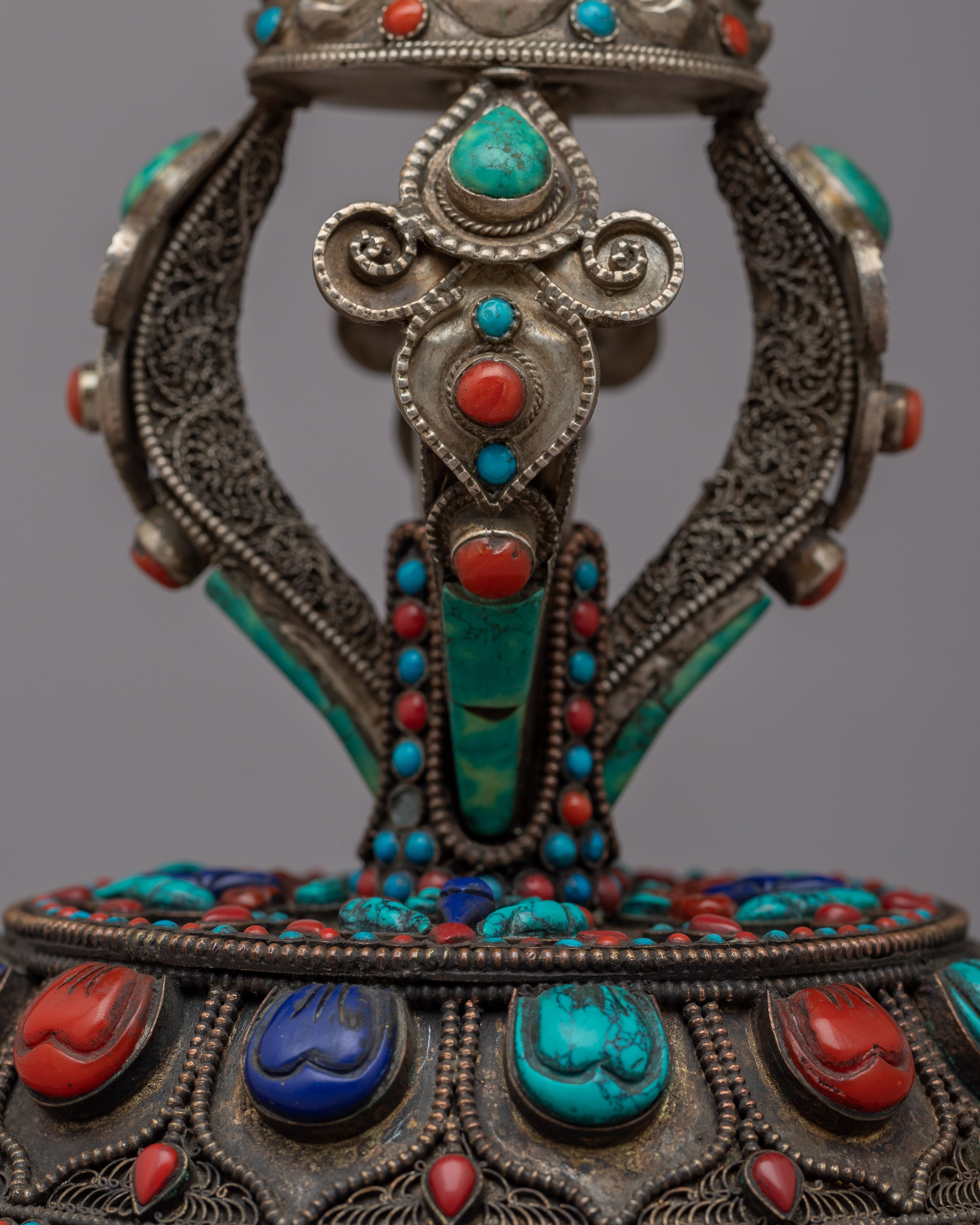 Bishwo Vajra Buddhist Symbol | Handmade Silver Vajra