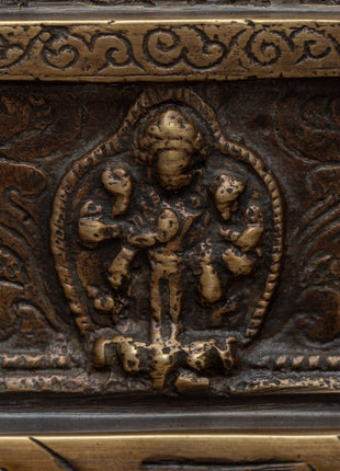 Tibetan Buddha Stupa | Carved Buddhist Shrine for Serenity