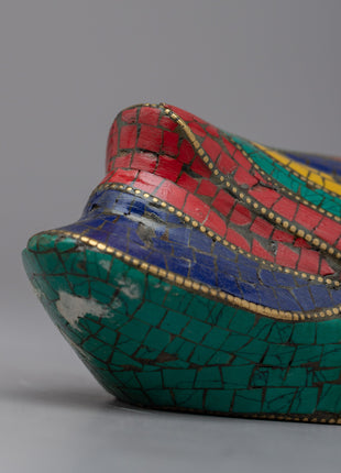 Dazzling Duck Statue | Handcrafted with Gemstones